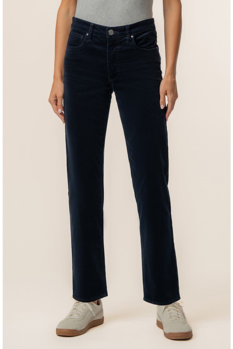 Quinn Slim Straight Leg Corduroy Pants, Main, color, NAVY