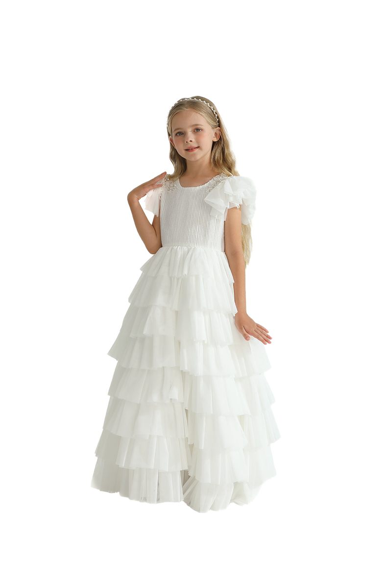 Tulleen Abbyfield Dress, Alternate, color, White