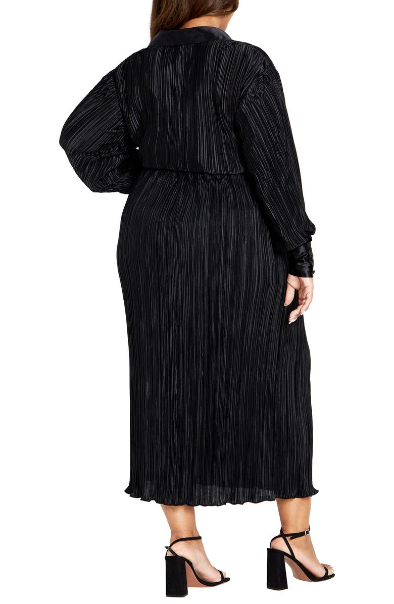 City Chic Hailee Plissé Skirt, Alternate, color, 