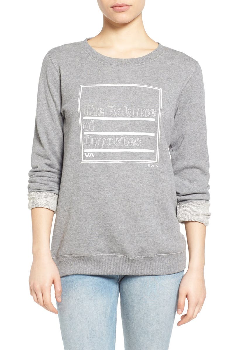 RVCA 'The Balance of Opposites' Graphic Sweatshirt, Main, color,