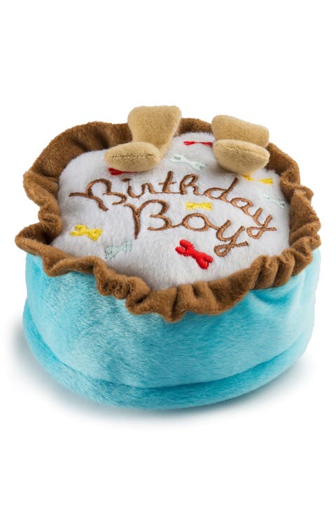Birthday Boy Cake Plush Dog Toy