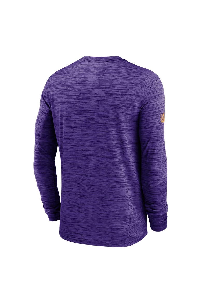 Men's Nike Purple Minnesota Vikings Sideline Velocity Performance Long Sleeve T-Shirt, Alternate, color, Purple