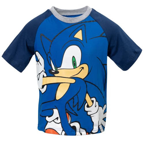 Sega Sonic The Hedgehog T-shirt & French Terry Shorts Set In Blue