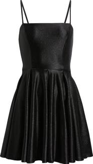 Emerald Sundae Glitter Fit & Flare Minidress