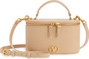 Valentino Garavani VLOGO Signature Leather Vanity Case