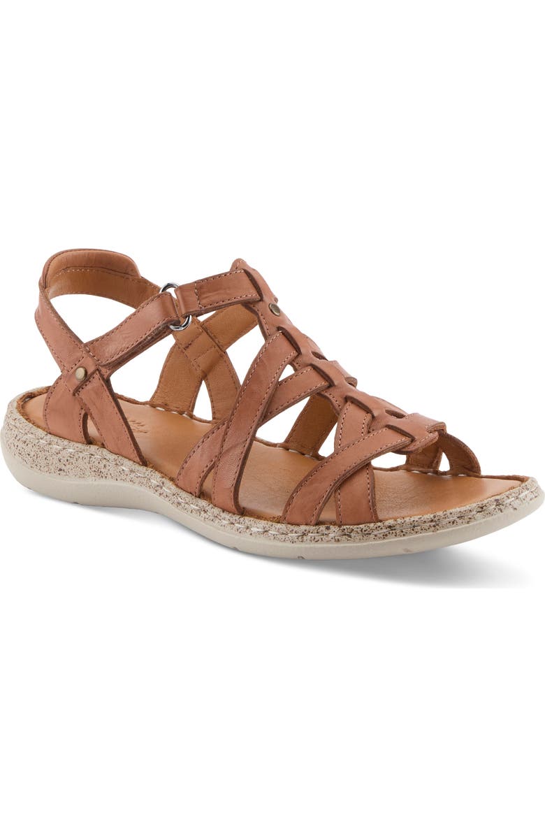 Spring Step Nyxelle Cage Sandal, Main, color, Camel