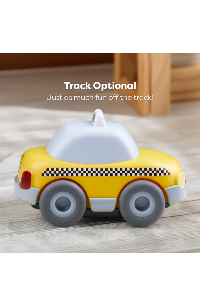 HABA Toddler Car Toy - Kullerbu Taxi Push and Go Racing Car for Kids Ages 2 and Up, Friction Powered Cars for Kullerbu Track System, Alternate, color, Multi