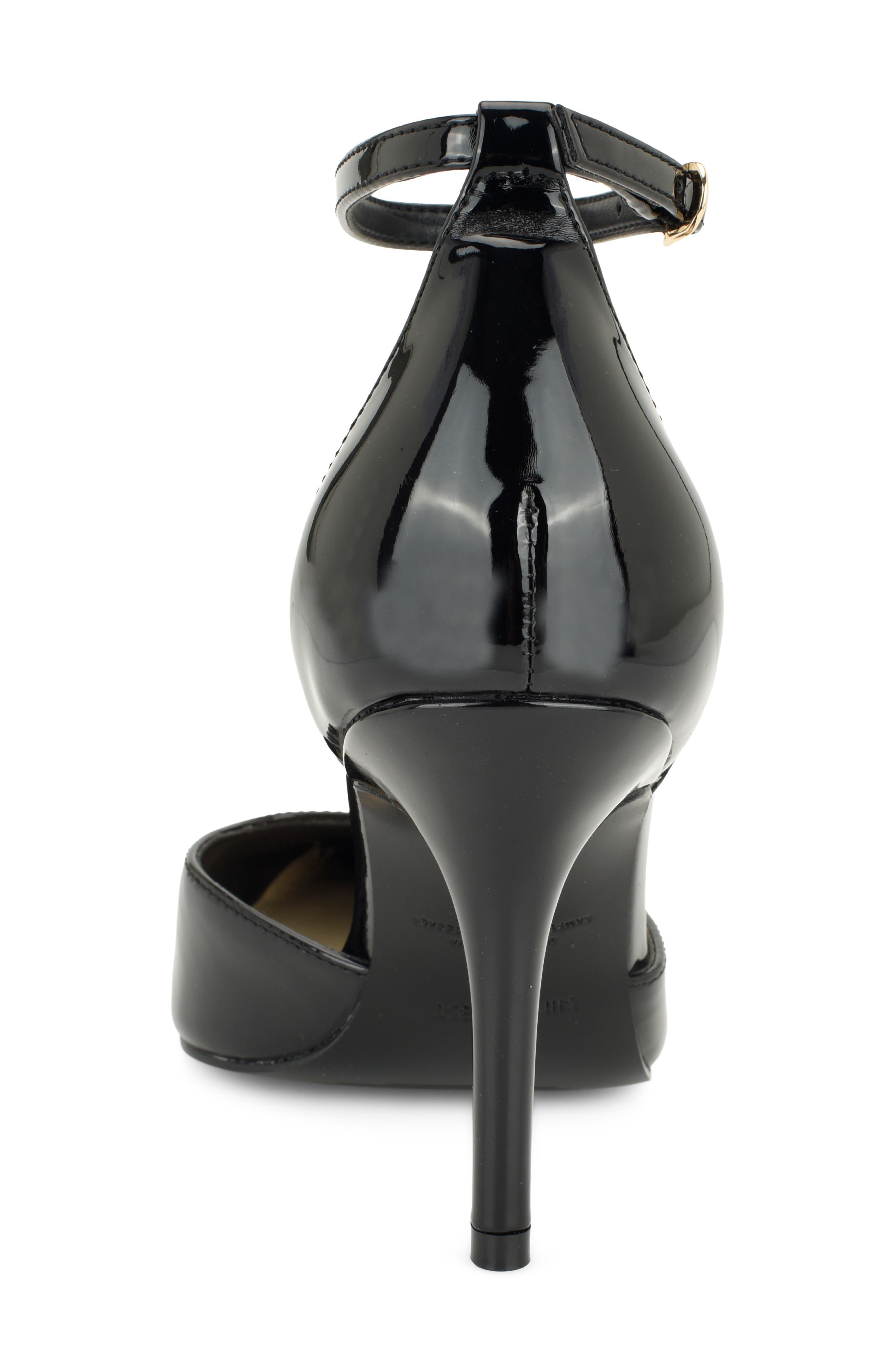 Graysin Faux Leather Pointed Toe Pump, Alternate, color, BLACK