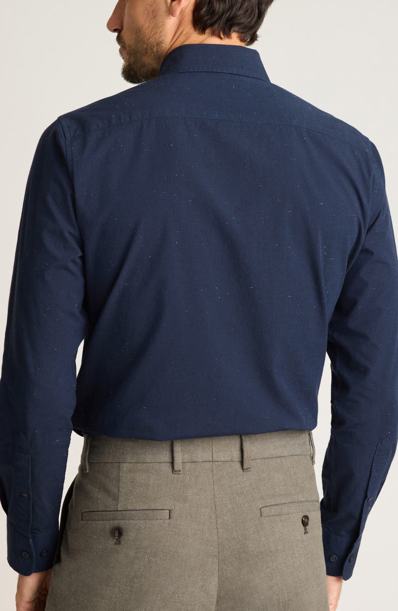 Bonobos Everyday Slim Fit Cotton Button-Down Oxford Shirt, Alternate, color, Navy Tweed