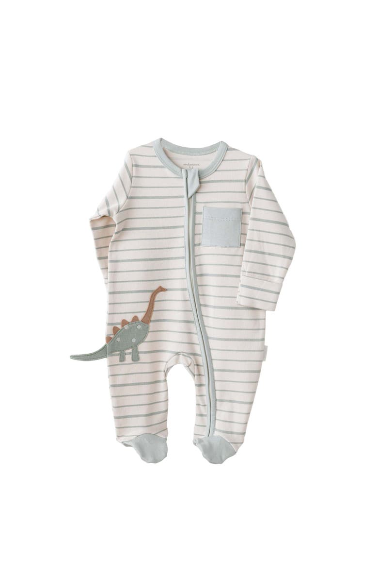 Andy Wawa Dino Dreams Zip-Up, Main, color, Green