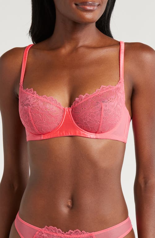 JOURNELLE Lexi Underwire Unlined Demi Bra in Tulipe at Nordstrom, Size 32B