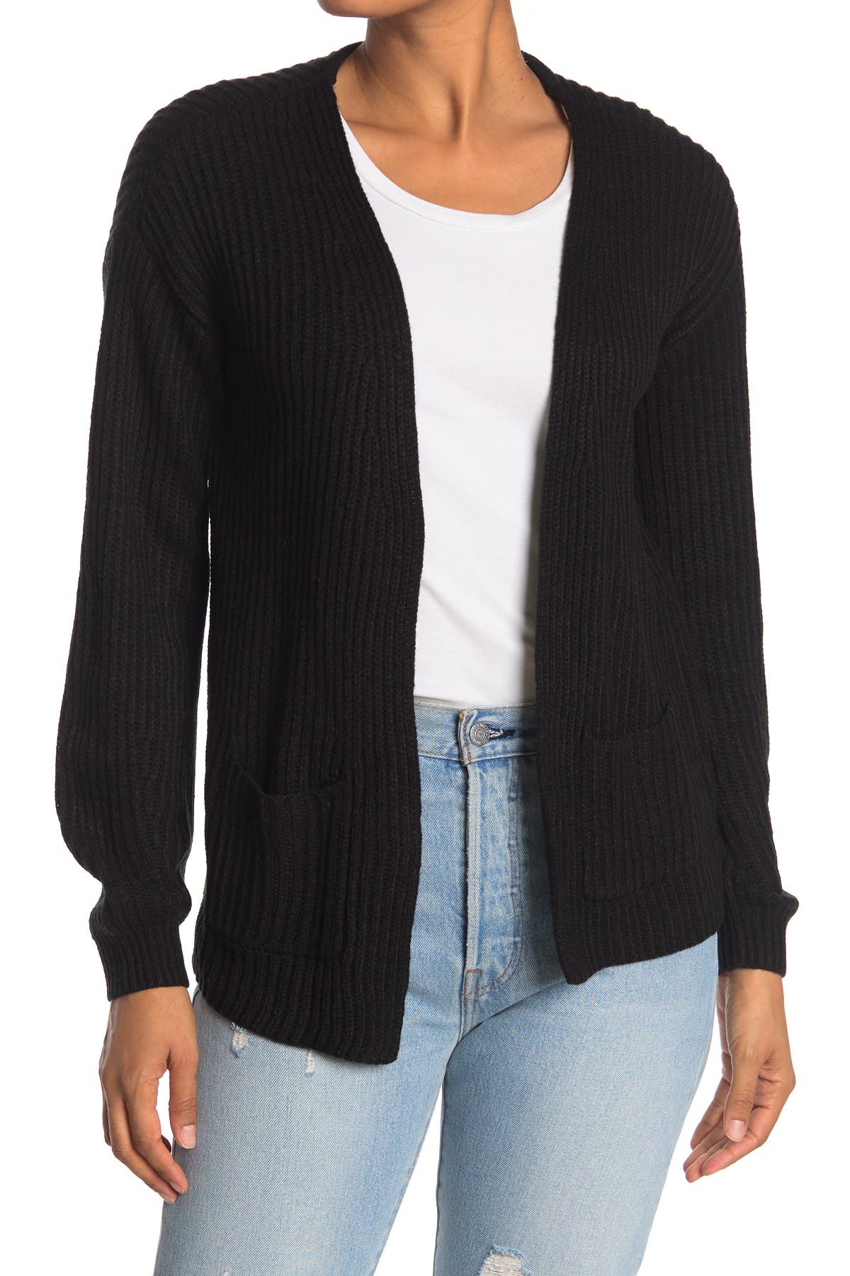 Love By Design Luxe Open Front Pocket Cardigan