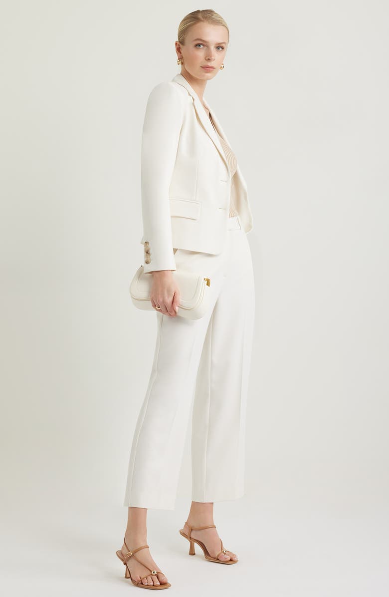 Nordstrom Ankle Straight Leg Pants, Alternate, color, Ivory Tofu
