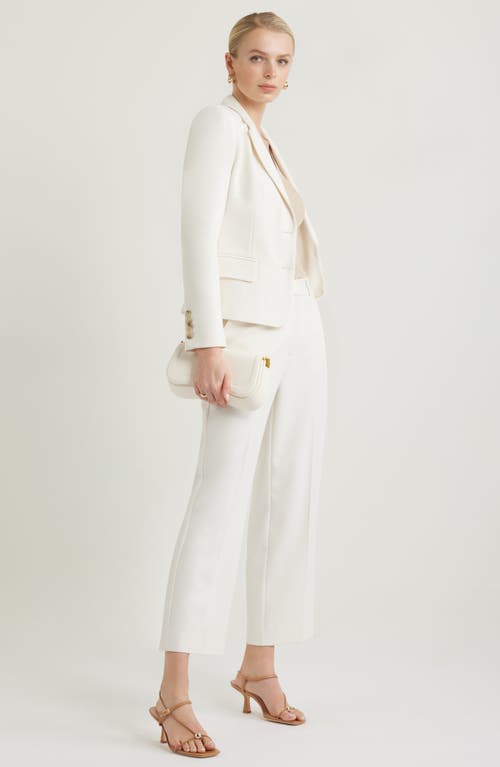Nordstrom Ankle Straight Leg Pants In Ivory Tofu