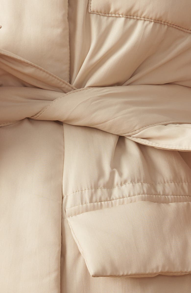 FLYING TOMATO Channel Quilted Puffer Vest, Alternate, color, Beige