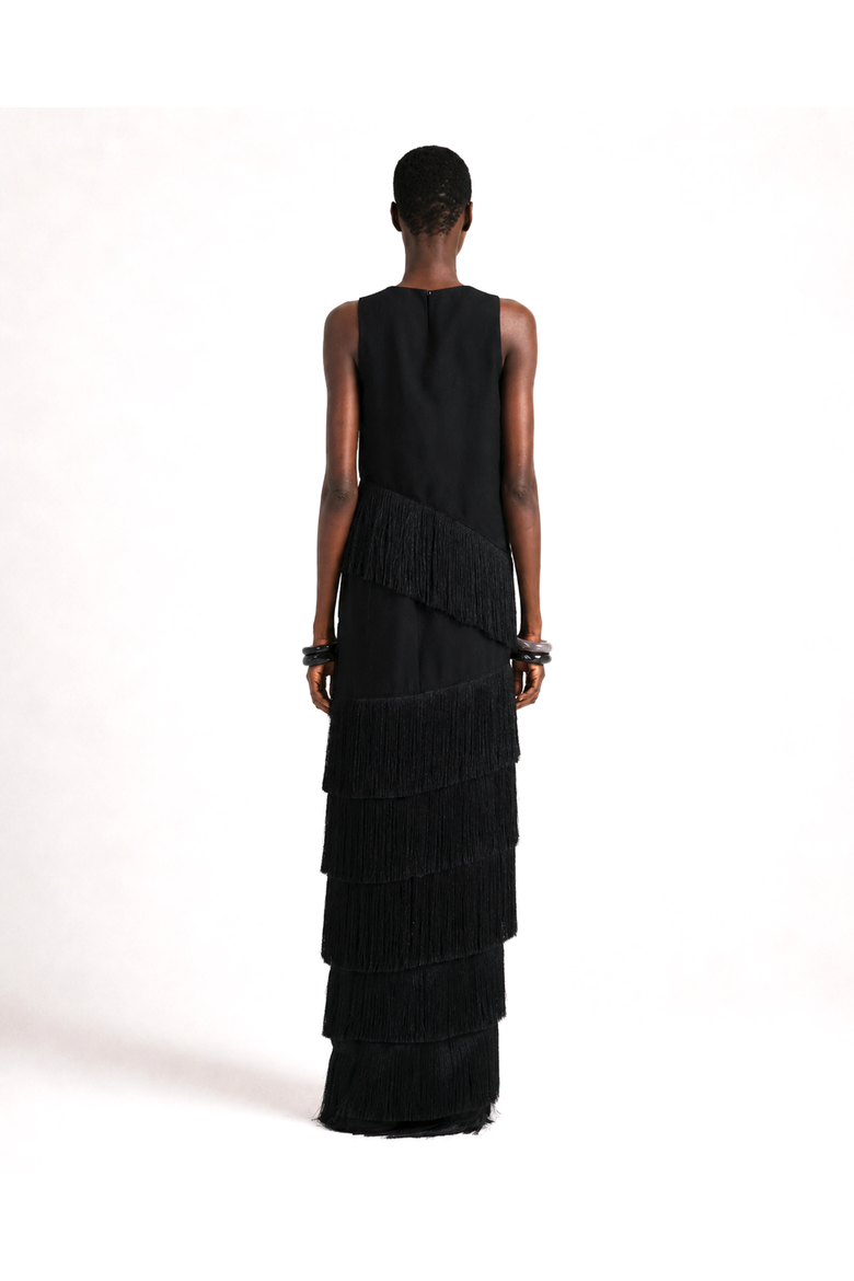 Cascade Top And Skirt, Alternate, color, Midnight Black