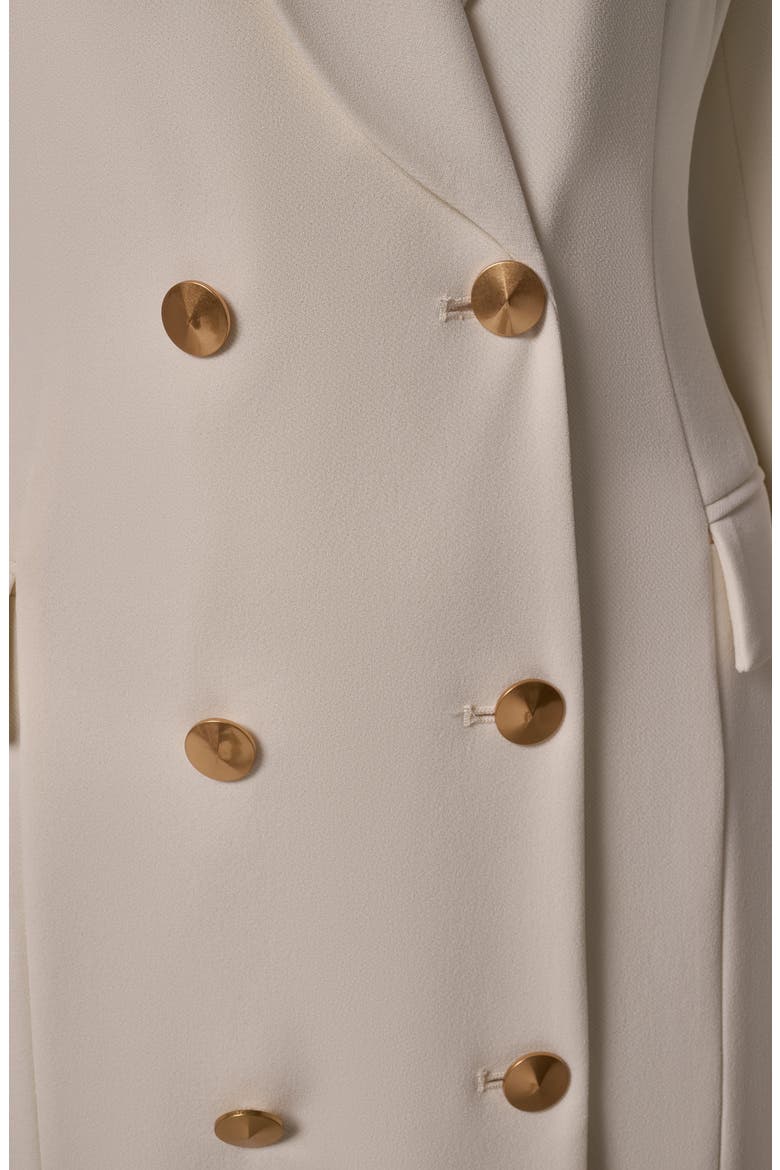 Double Breasted Blazer Dress, Alternate, color, PRISTINE