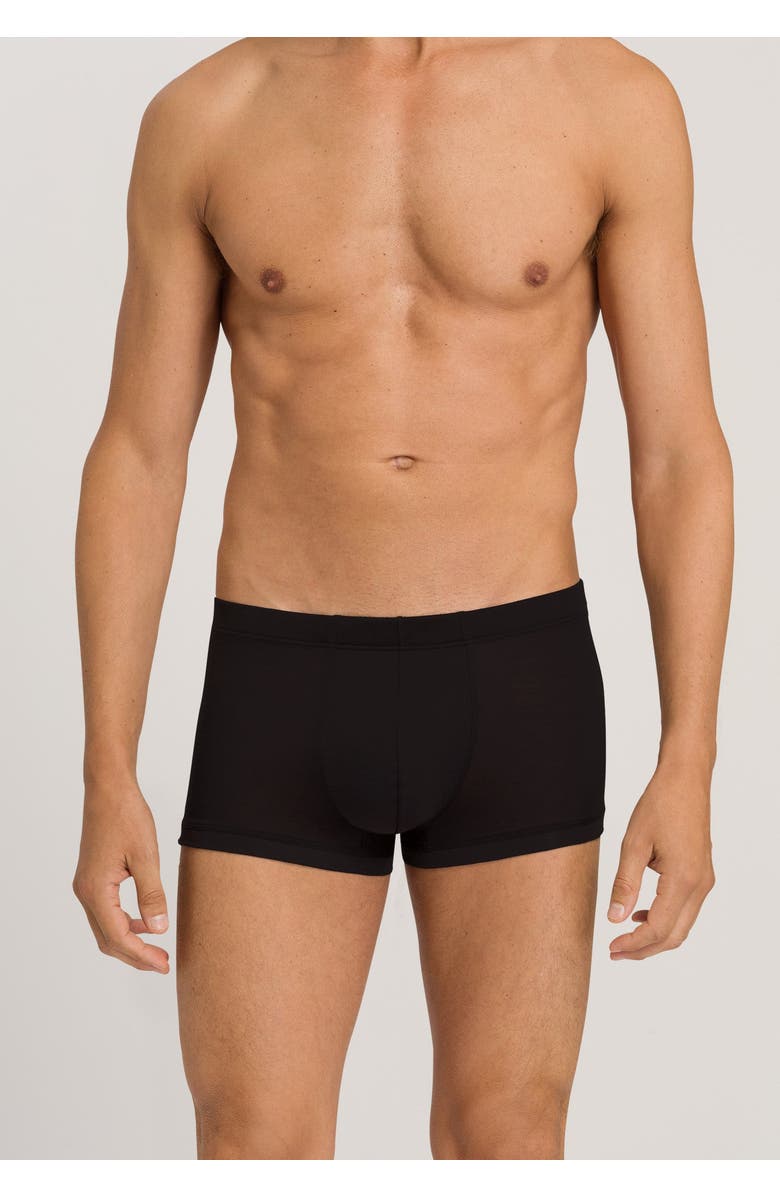 Hanro Cotton Sporty Cotton Knit Boxer Brief, Alternate, color, Black
