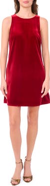 MSK Velvet Shift Minidress