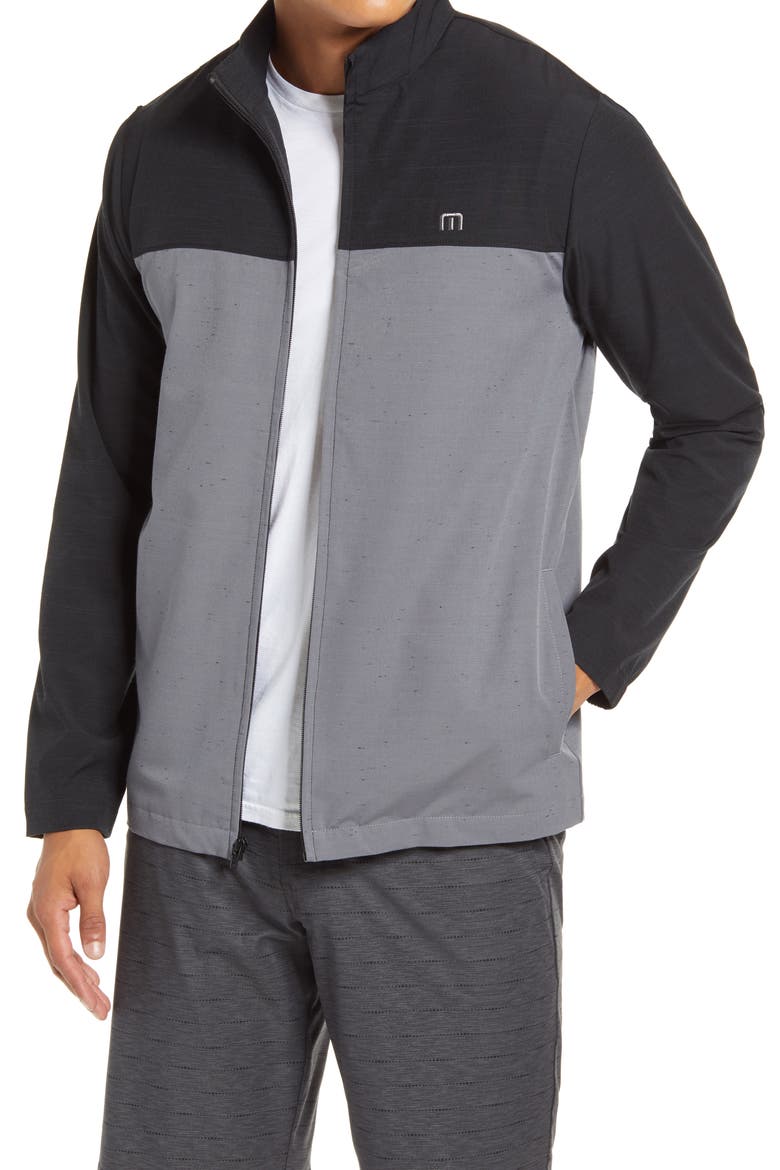 Gate Change Stretch Jacket, Main, color, BLACK