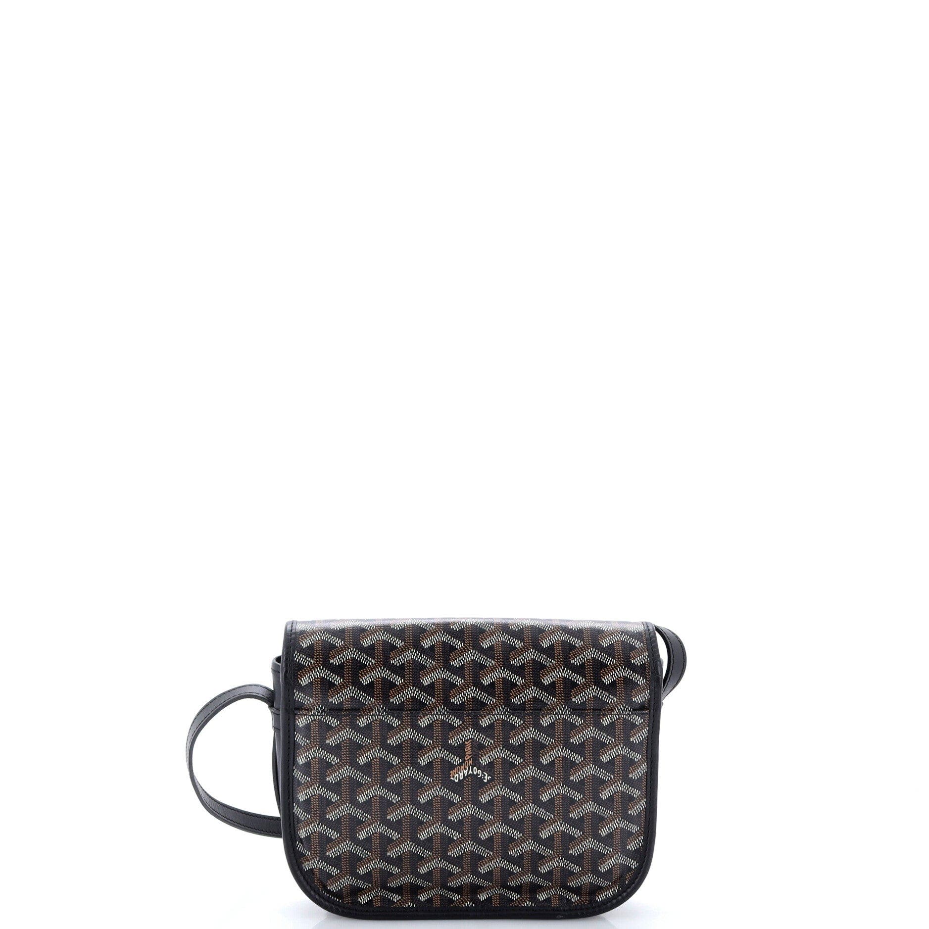 Belvedere Messenger Bag Coated Canvas with Leather PM, Alternate, color, Black