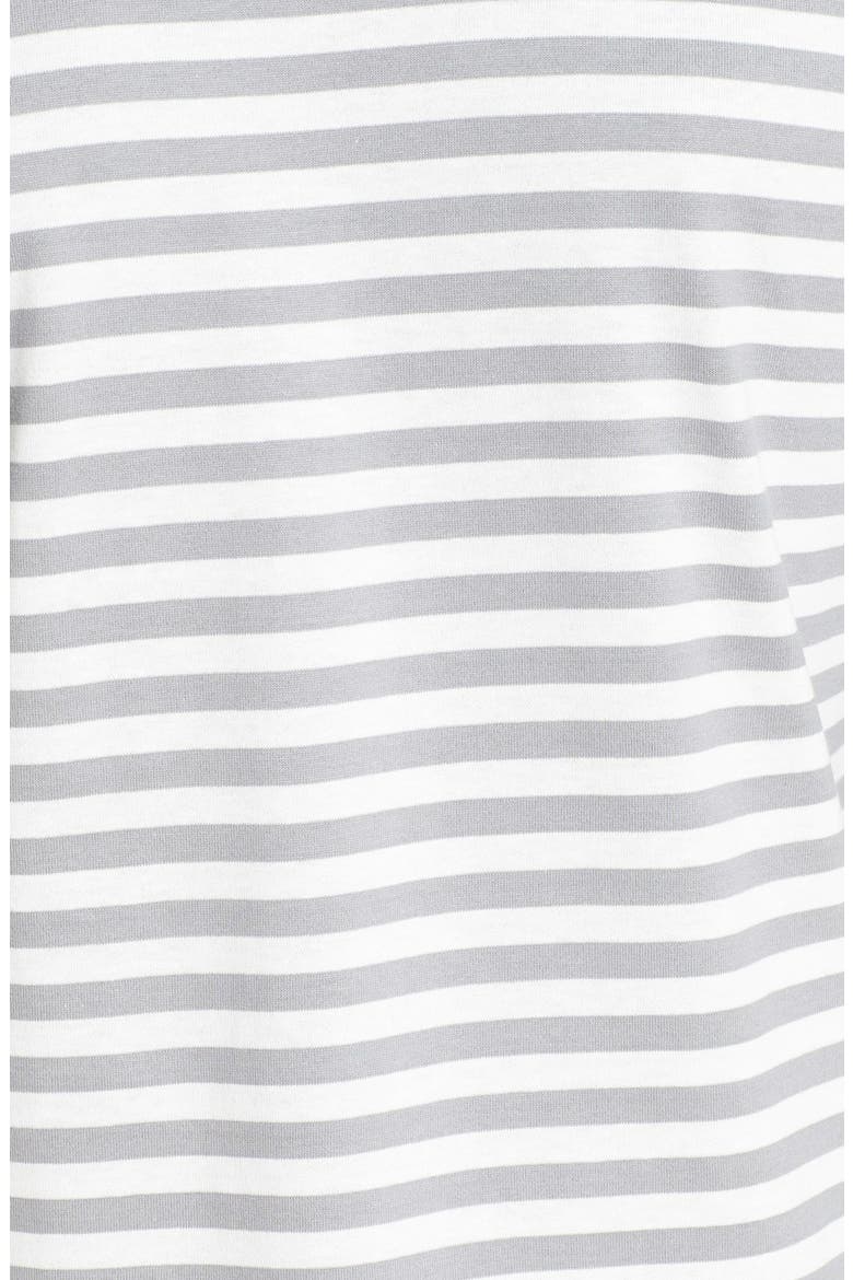 Long Sleeve Stripe Crewneck T-Shirt, Alternate, color, GREY