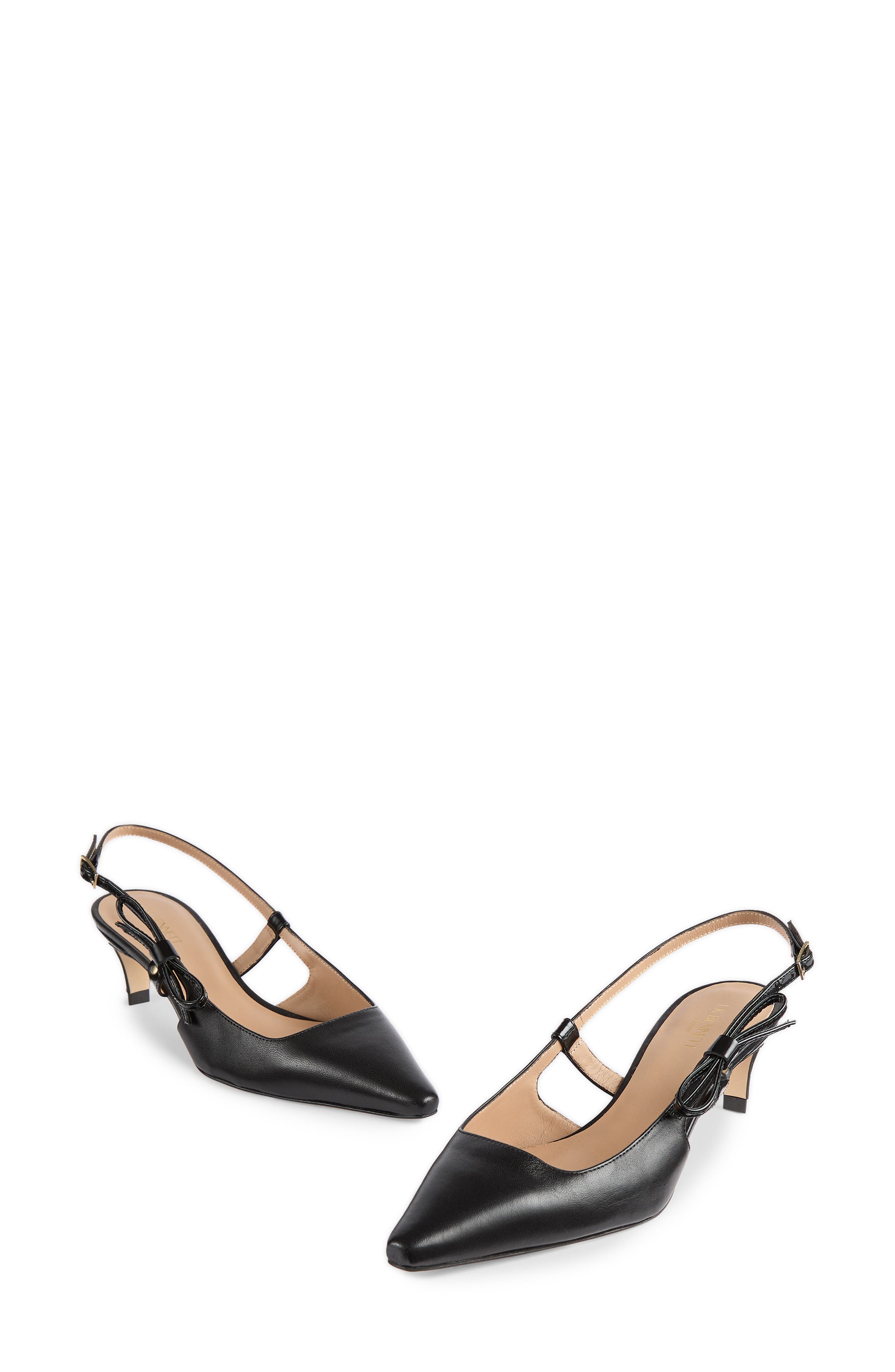 LK Bennett Marilyn Slingback Pump, Alternate, color, Black-Black