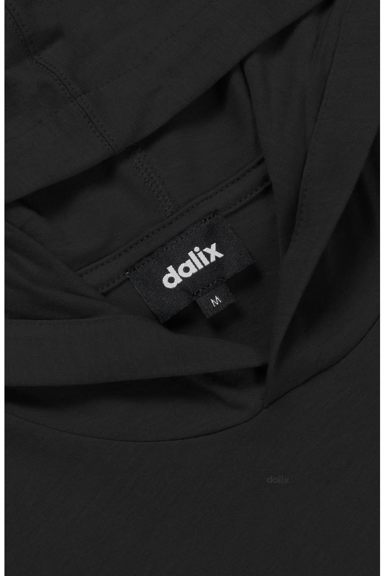 Mens Ghost Hooded Long Sleeve Jersey Tee, Alternate, color, Black