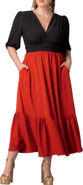 Kiyonna Danica Mixed Media Dress
