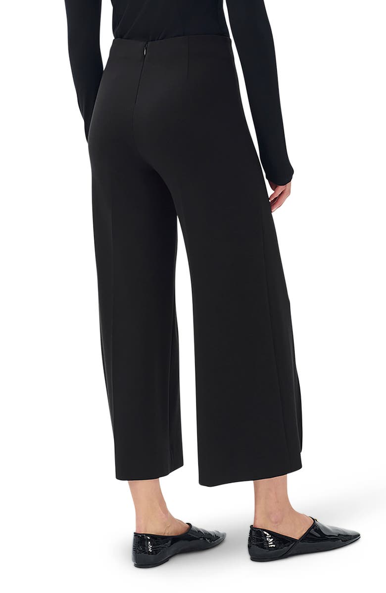 rag & bone Irina Wide Leg Crop Pants, Alternate, color, Black