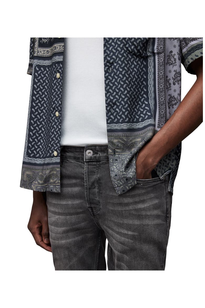 Cigarette Jeans, Alternate, color, WASHED BLACK