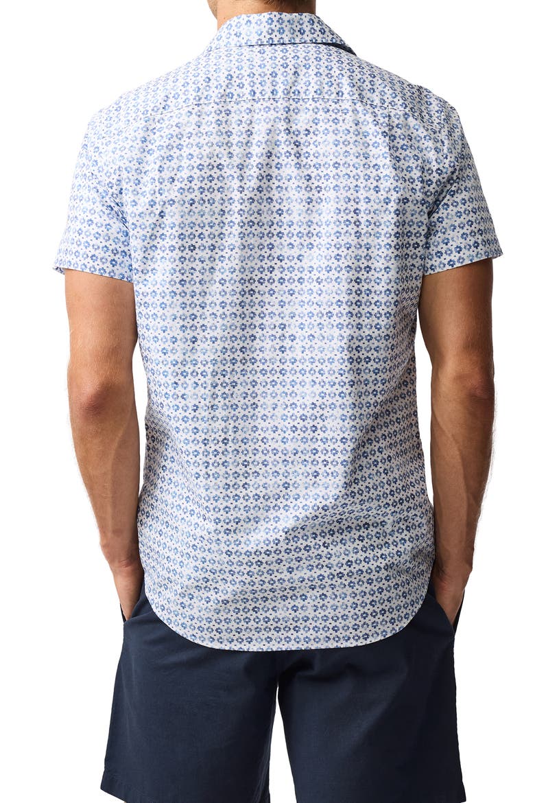 Lomond Short Sleeve Button-Up Shirt, Alternate, color, SNOW