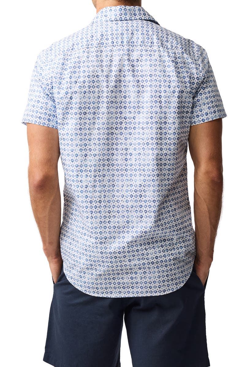 Rodd & Gunn Lomond Short Sleeve Button-Up Shirt, Alternate, color, Snow