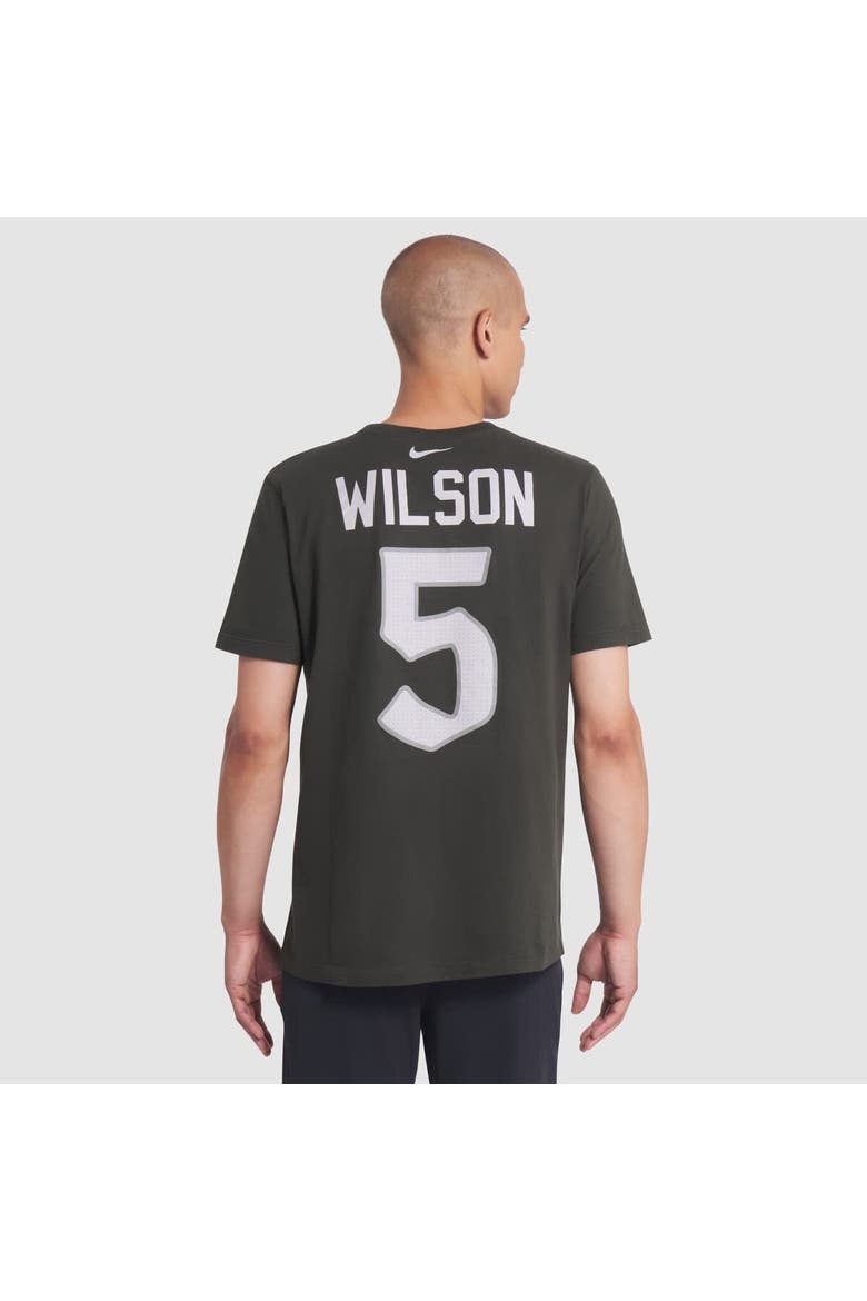 Men's Nike Garrett Wilson Gotham Green New York Jets 2025 Rivalries Collection Player Name & Number T-Shirt, Alternate, color, Green