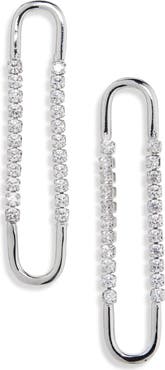 NORDSTROM RACK CZ Chain Drop Earrings