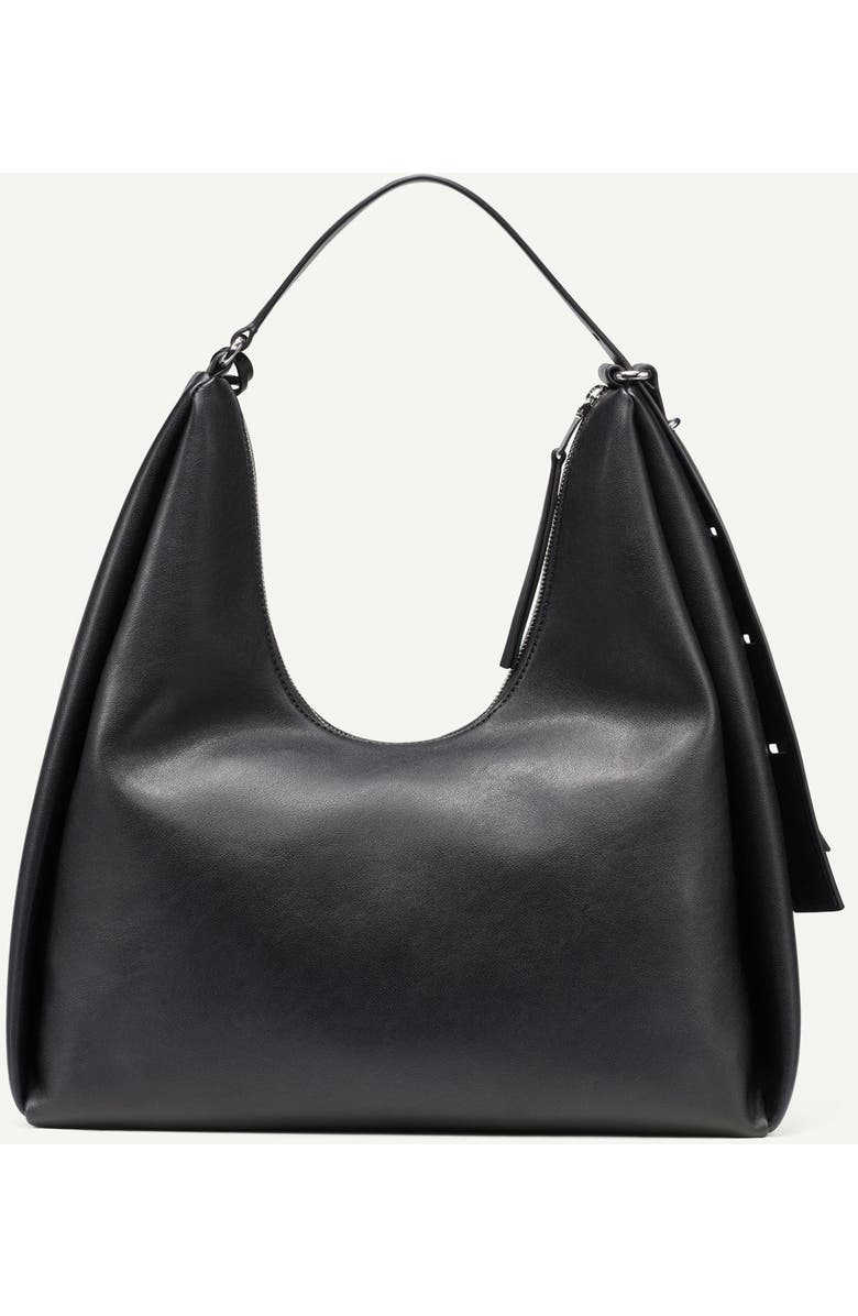 DKNY Elicia Large Hobo, Alternate, color, Black/Silver