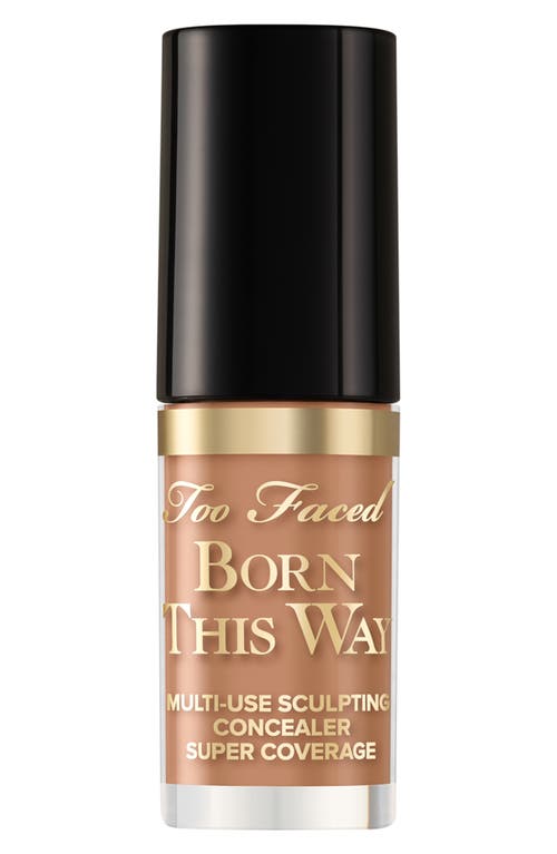 Too Faced Mini Born This Way Super Coverage Multi-use Concealer Honey 0.06 oz / 1.77 ml In Honey