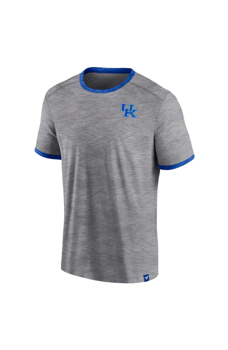 FANATICS Men's Fanatics Branded Heather Gray Kentucky Wildcats Classic Stack Ringer T-Shirt, Alternate, color, Heather Gray