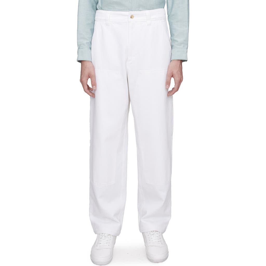 A.P.C. Gustav Loose Fit Organic Cotton Carpenter Pants in Off-White  product