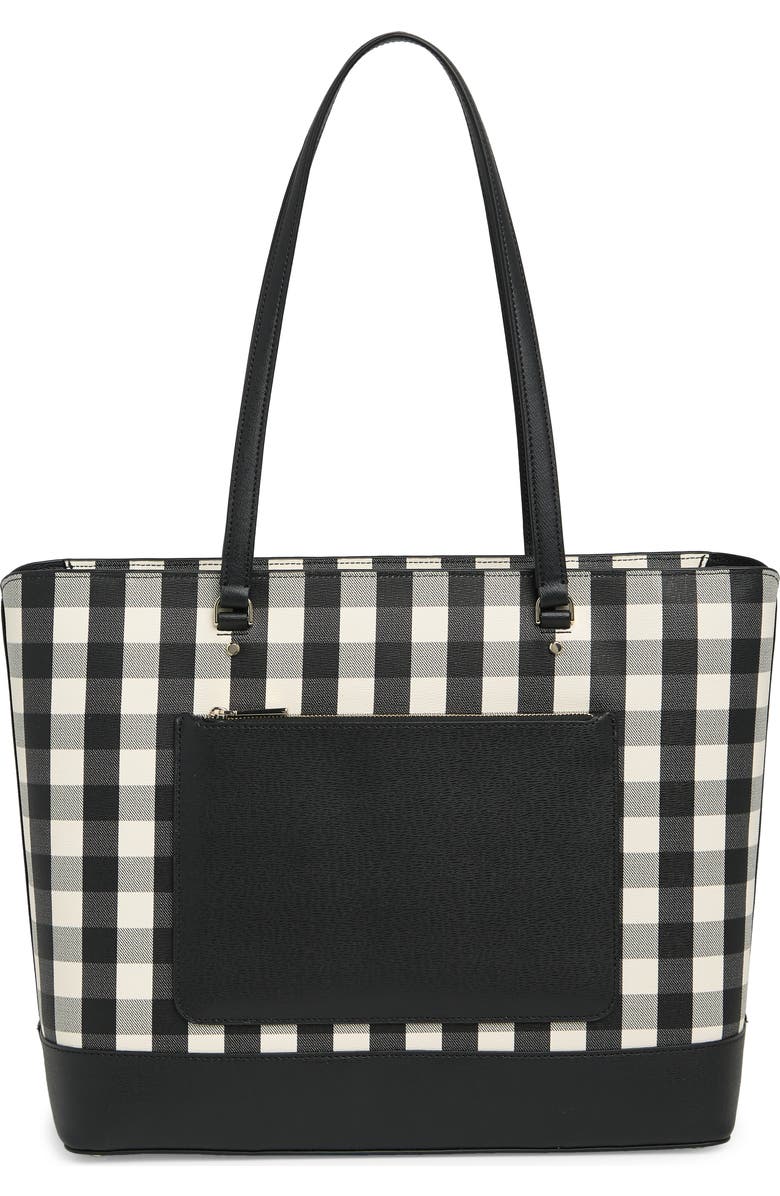 Kate Spade New York gingham perfect tote, Alternate, color,