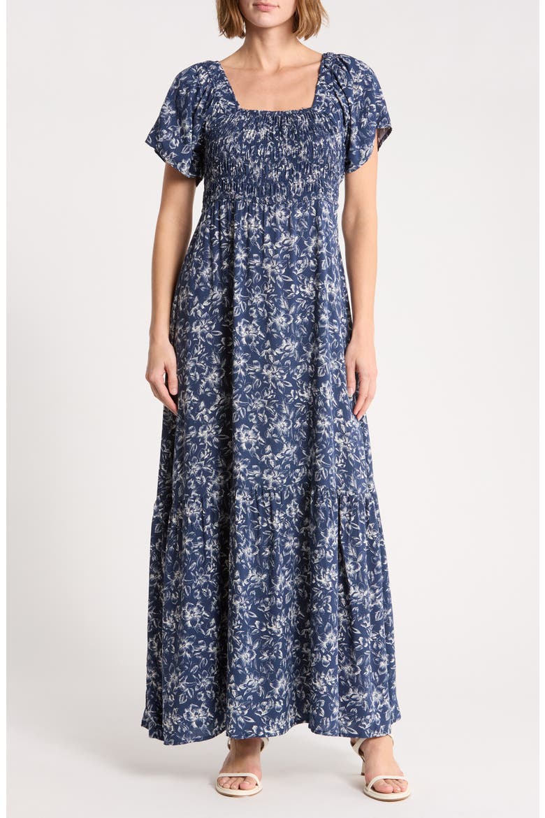 Layla Maxi Dress, Main, color, NAVY BLUES