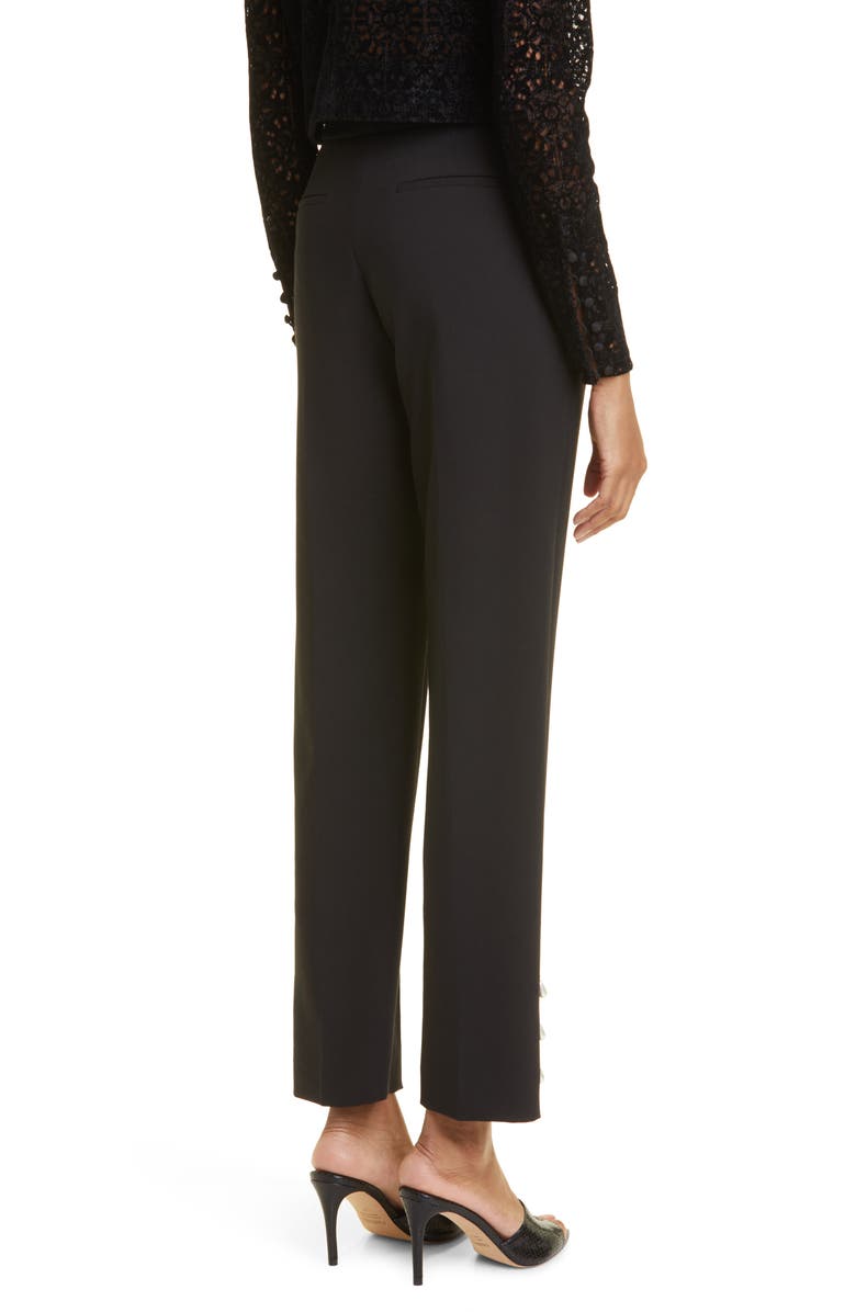 Lela Rose Imitation Pearl Detail Demi Pants, Alternate, color, 