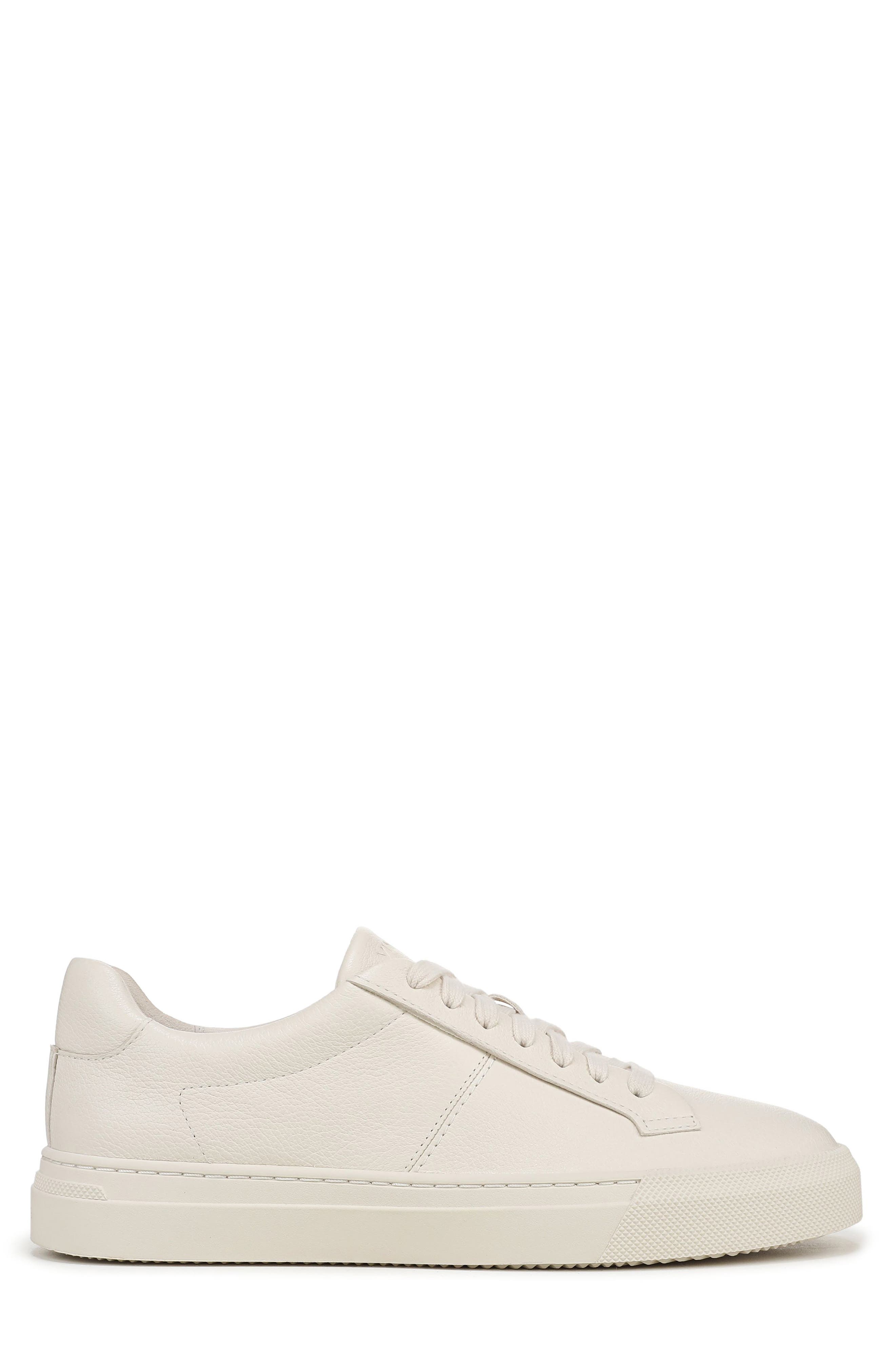 Lomas Leather Sneaker, Alternate, color, PEBBLE WHITE