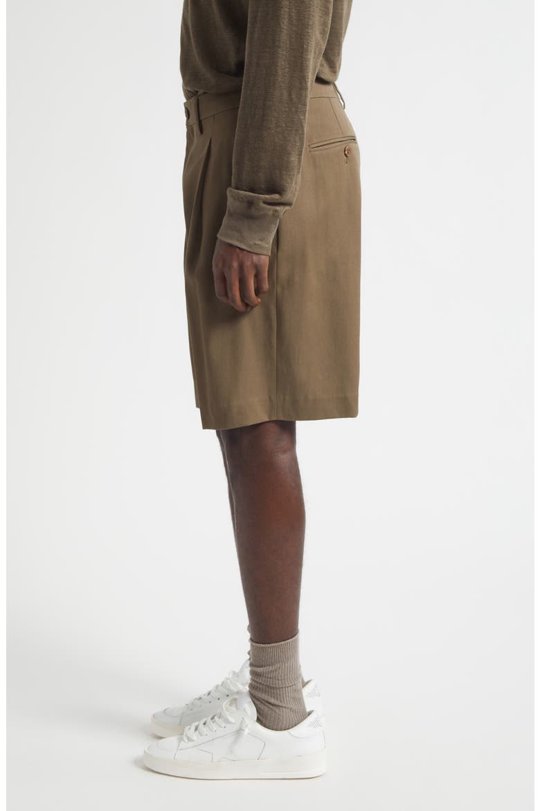 Journey Pleated Virgin Wool Bermuda Shorts, Alternate, color, CUB