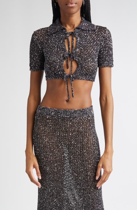 Perry Cluster Pearl Crop Top Perry Cluster Pearl Crop Top
