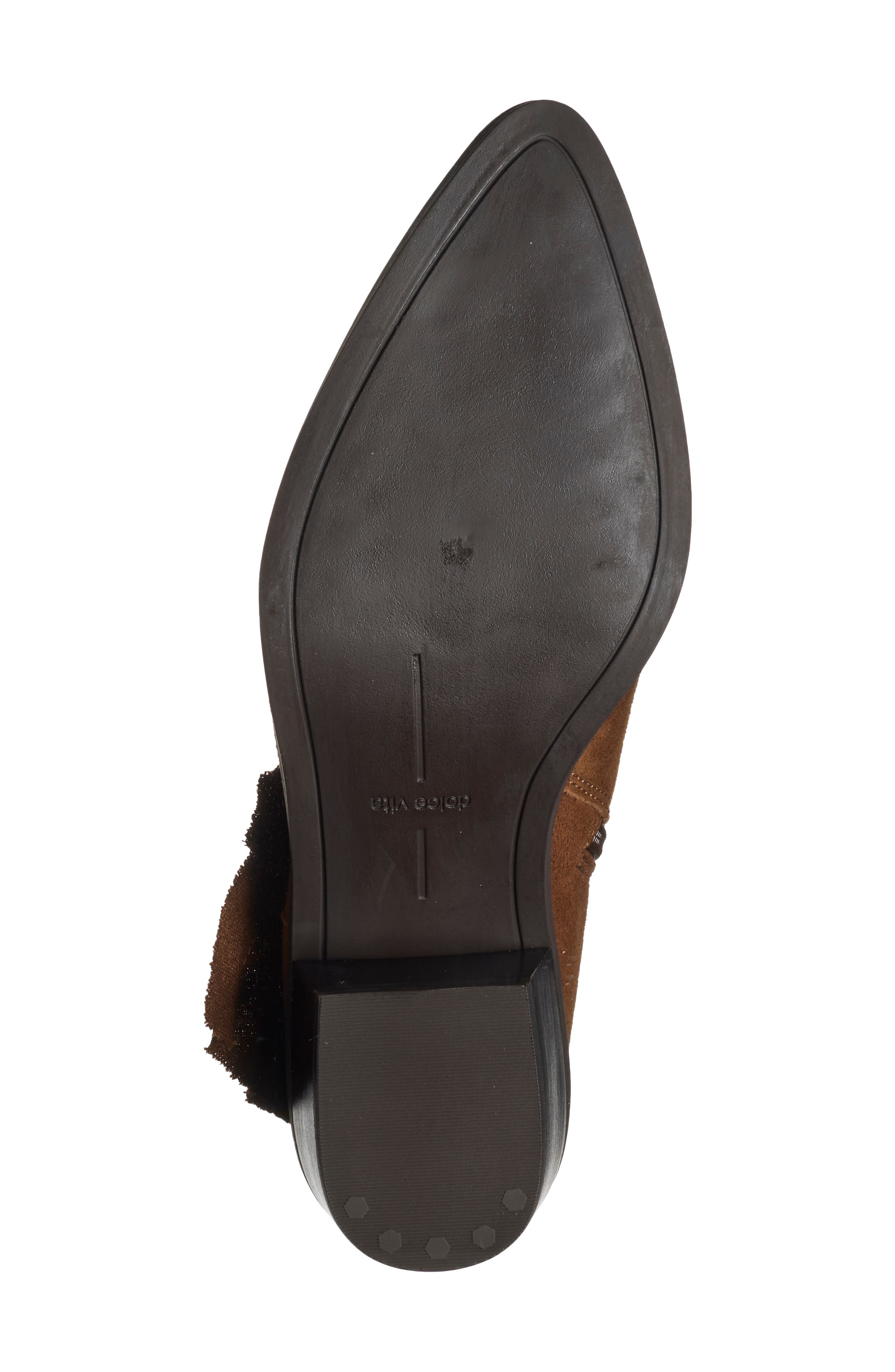 Mahari Leather Bootie, Alternate, color, COCOA SUEDE