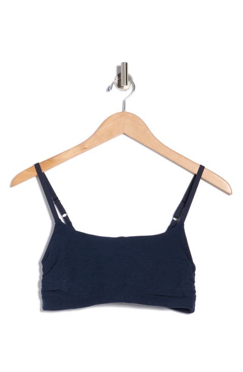 Space Dye Raise the Barre Shirred Sports Bra