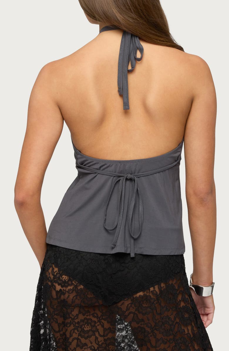 EDIKTED Dafnie Split Front Crisscross Neck Top, Alternate, color,