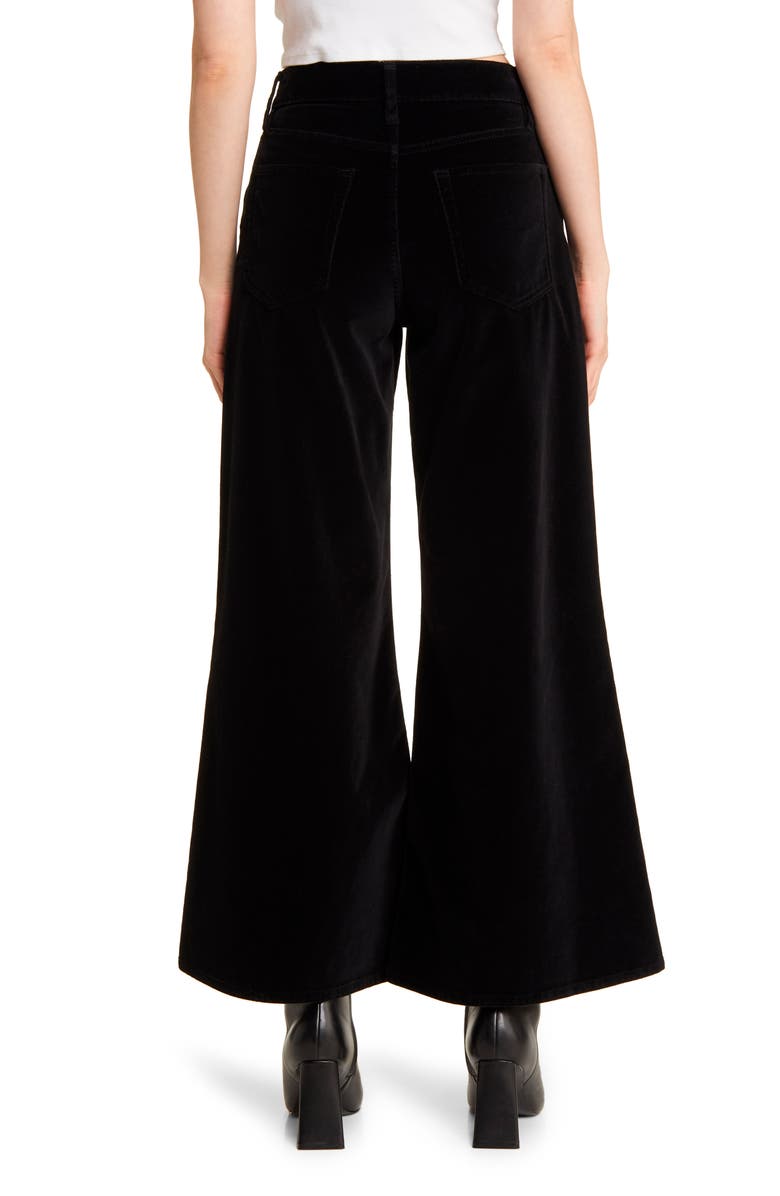 FRAME Le Palazzo Stretch Velveteen Crop Pants, Alternate, color, 