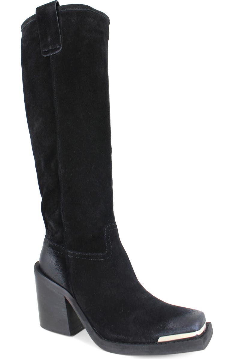 ZIGI Joshana Knee High Boot, Main, color, Black Suede